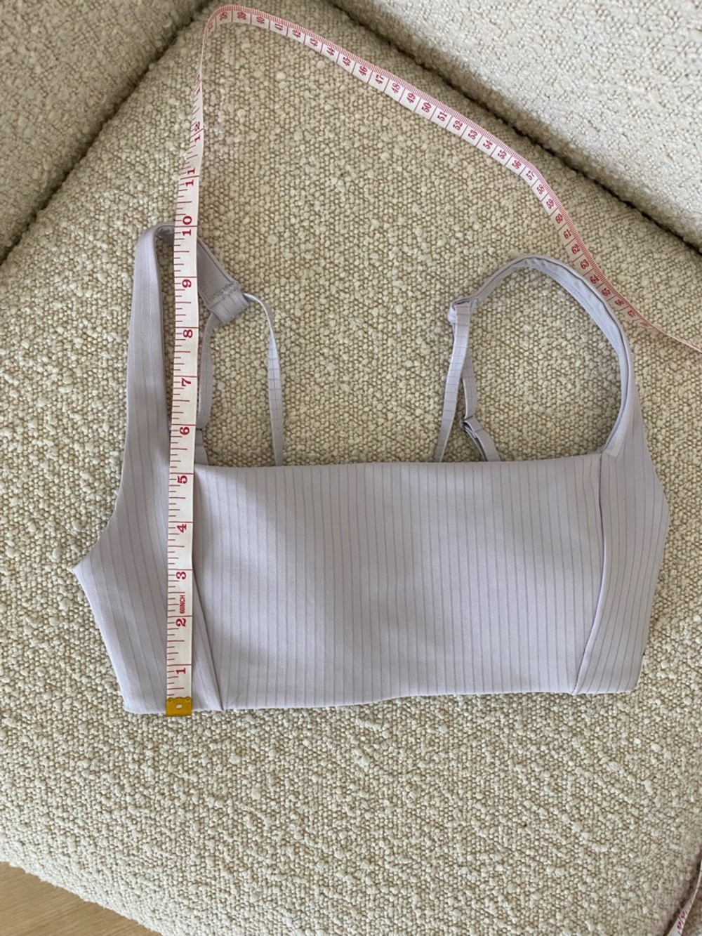 Vuori Inversion Rib Sports Bra and Leggings Matching Set 'Lavender Ice' XS - Picture 11 of 14